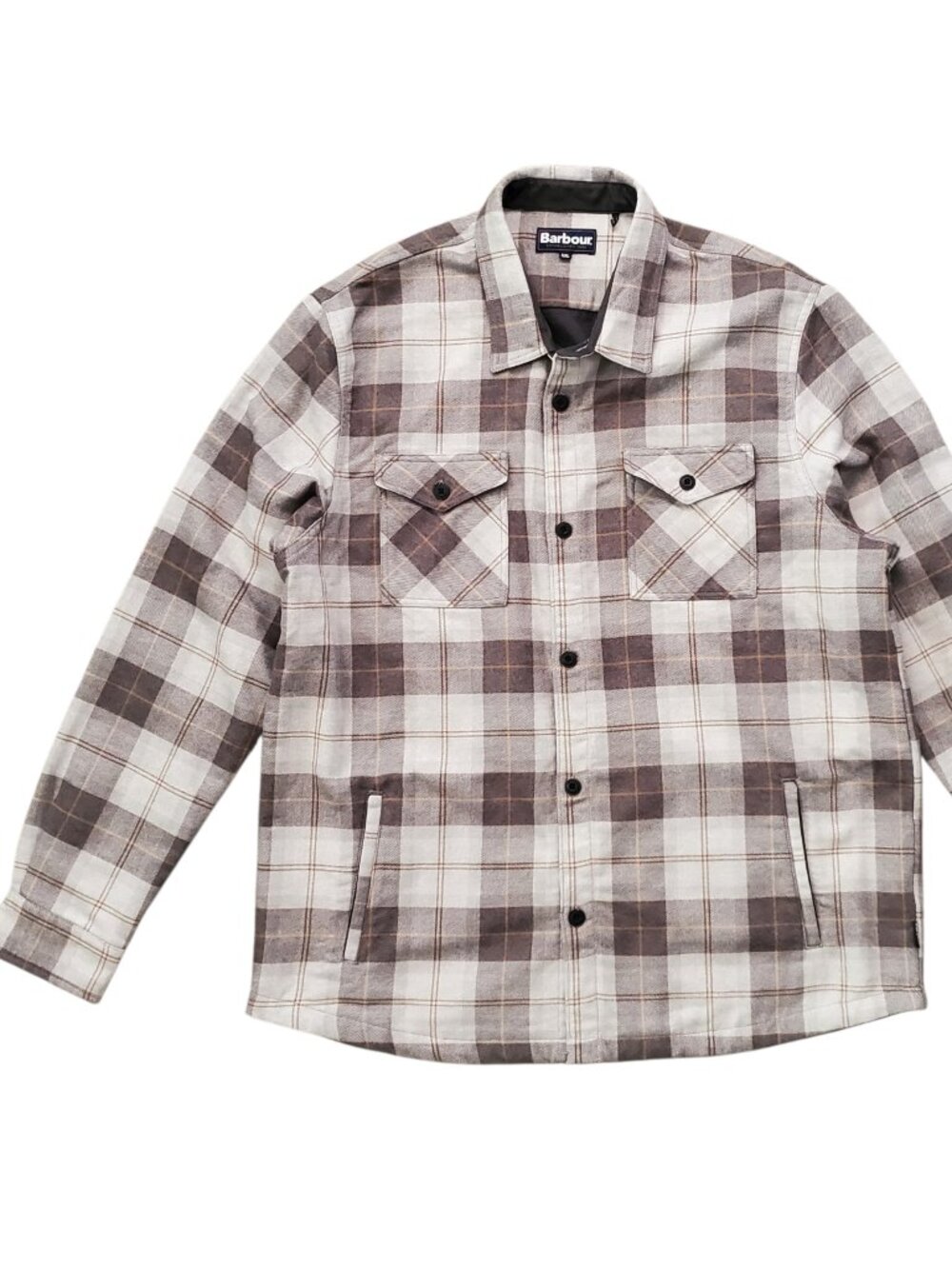 Barbour Cannich Plaid Tartan Outdoor Shacket Flannel Shirt - XXL